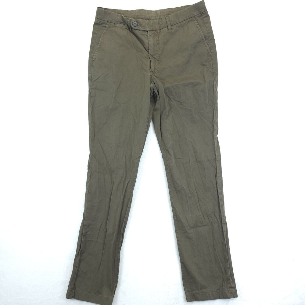 Spier & MacKay Pants 33x31 Green Solid Contemporary Handmade We